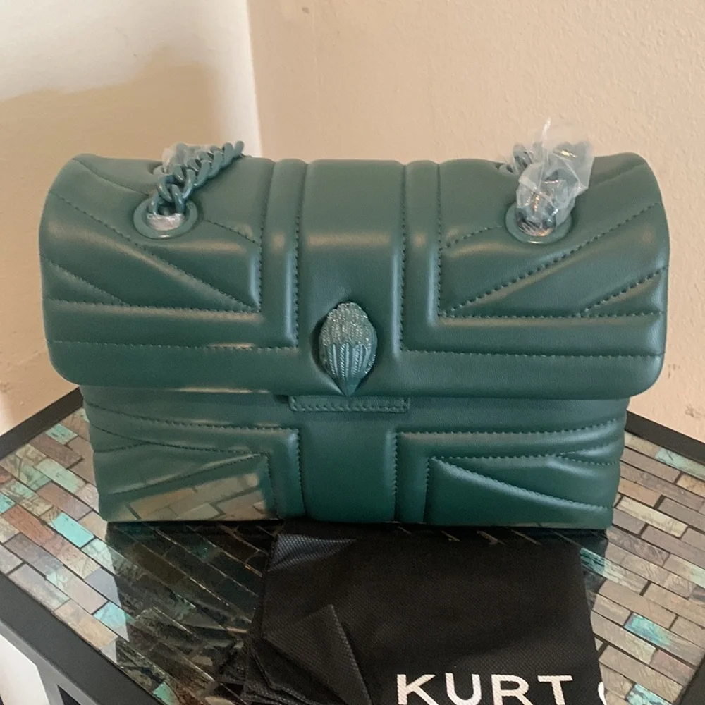 - Kurt Geiger London Leather Kensington Union Jack Bag - Picture 7 of 11